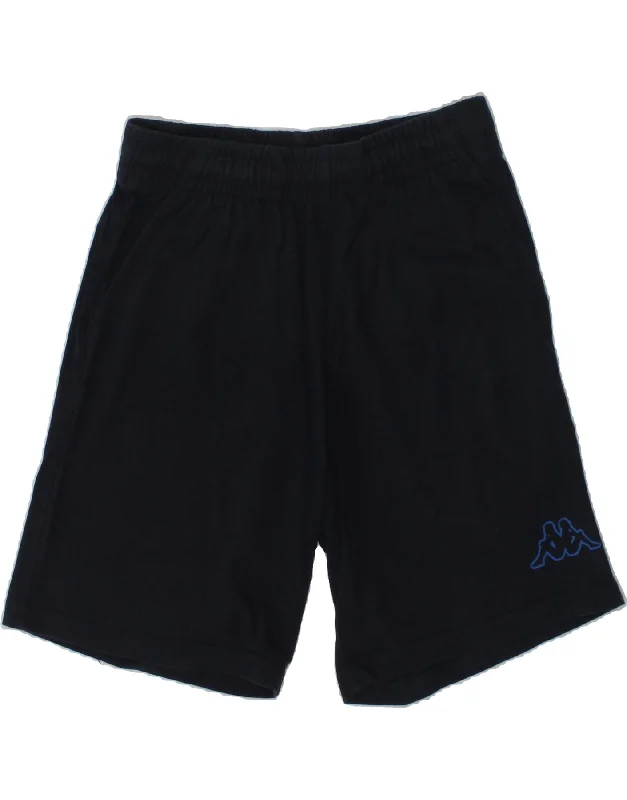 KAPPA Boys Graphic Sport Shorts 9-10 Years Navy Blue Cotton