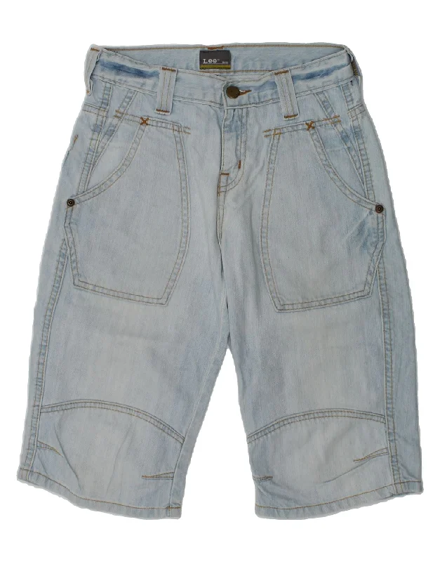 LEE Boys Boise Denim Bermuda Shorts 11-12 Years W26  Blue Cotton