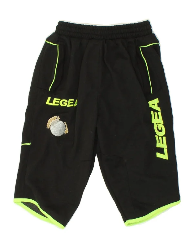 LEGEA Boys Graphic Sport Shorts 4-5 Years XS Black Polyester