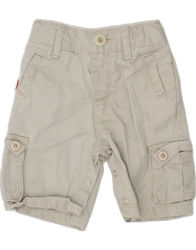 LEVI'S Baby Boys Cargo Shorts 9-12 Months W18 Grey Cotton