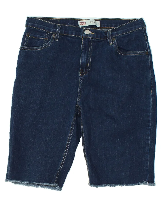 LEVI'S Boys 511 Slim Fit Denim Shorts 15-16 Years W30 Blue Cotton