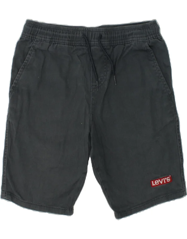 LEVI'S Boys Slim Fit Chino Shorts 9-10 Years W24  Grey Cotton