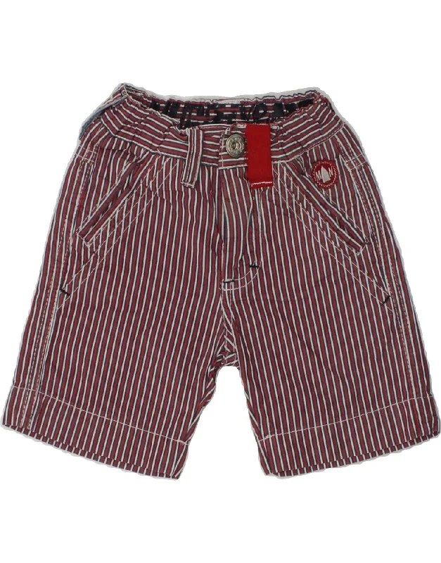 MURPHY & NYE Baby Boys Chino Shorts 9-12 Months W16 Red Striped Cotton