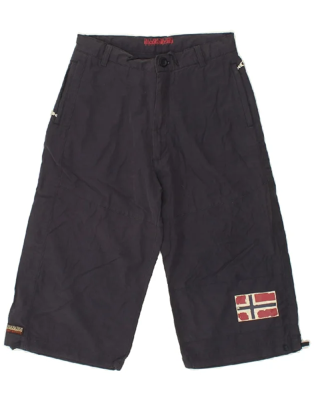 NAPAPIJRI Boys Bermuda Shorts 11-12 Years W24  Navy Blue Cotton