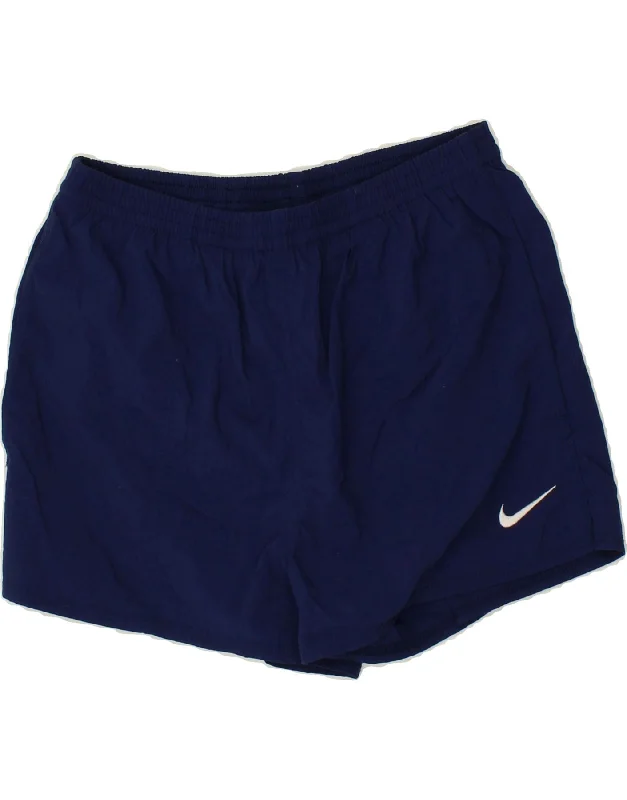 NIKE Boys Sport Shorts 15-16 Years XL  Navy Blue Polyester