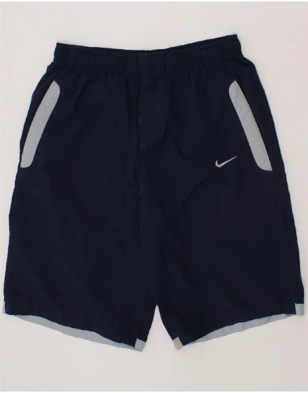 NIKE Boys Sport Shorts 8-9 Years Small Navy Blue