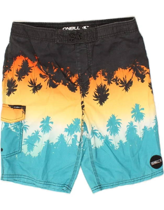 O'NEILL Boys Swimming Shorts 13-14 Years Multicoloured Floral Polyester