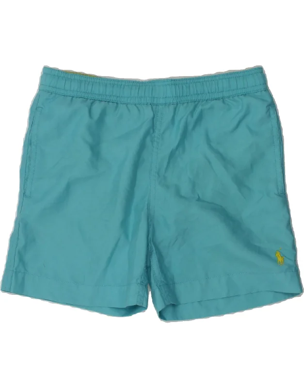 POLO RALPH LAUREN Boys Swimming Shorts 4-5 Years  Turquoise Polyester