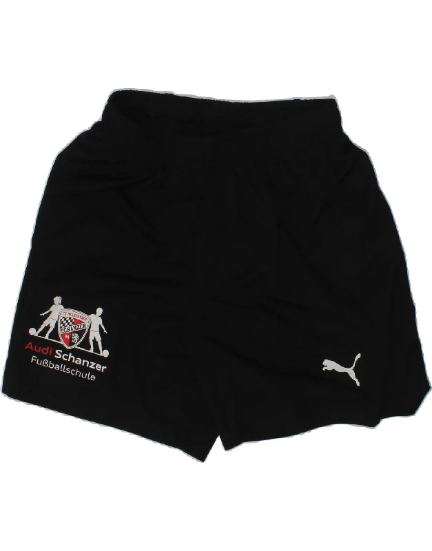 PUMA Boys Graphic Sport Shorts 11-12 Years Navy Blue Polyester