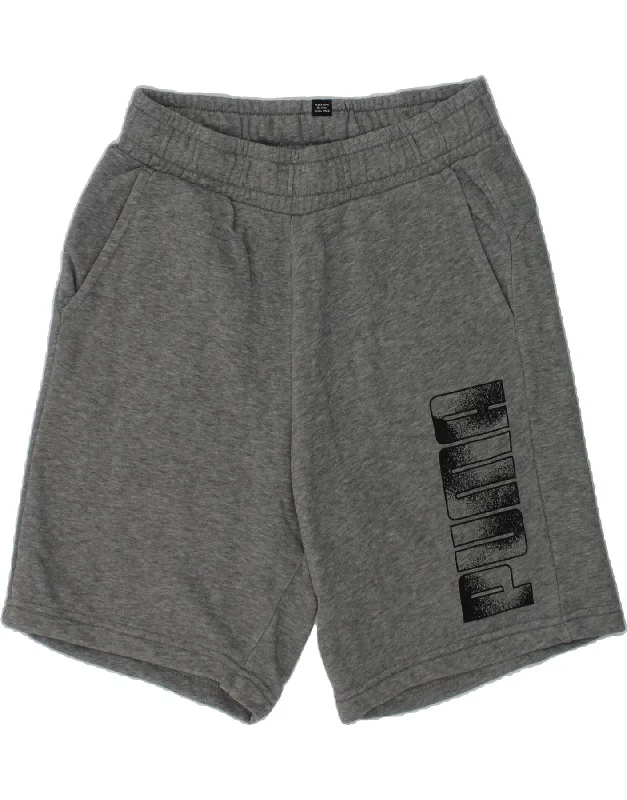 PUMA Boys Graphic Sport Shorts 13-14 Years Grey