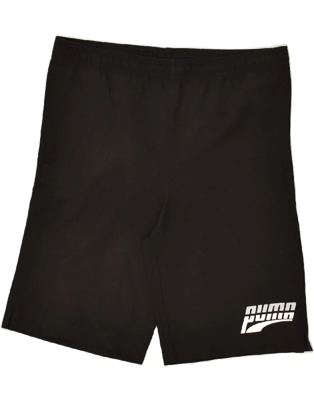 PUMA Boys Graphic Sport Shorts 15-16 Years Black