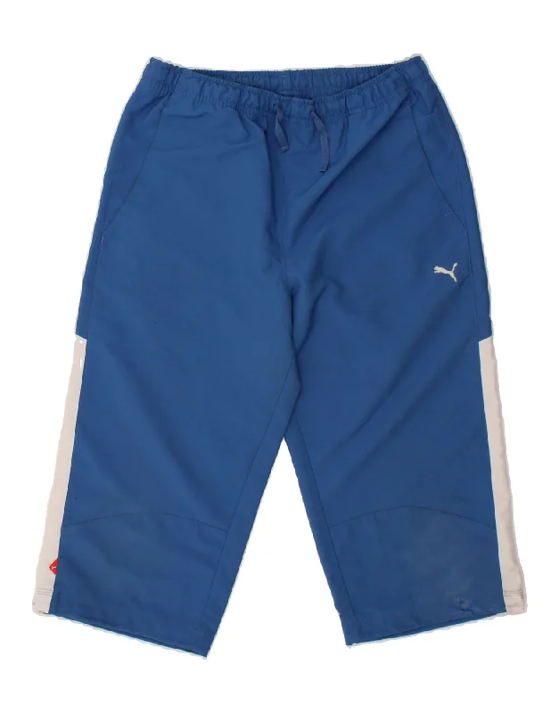 PUMA Boys Sport Shorts 13-14 Years Blue Polyester