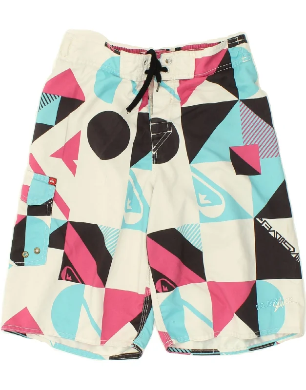 QUIKSILVER Boys Graphic Swimming Shorts 13-14 Years Multicoloured