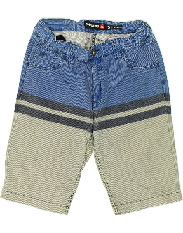 QUIKSILVER Boys Straight Fit Casual Shorts 15-16 Years W28 Blue