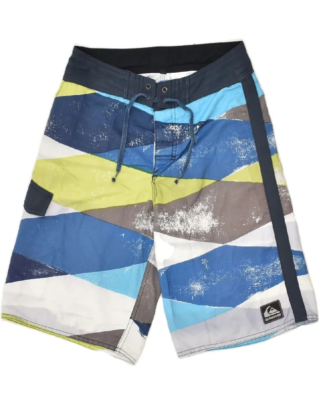 QUIKSILVER Boys Swimming Shorts 13-14 Years Multicoloured Colourblock