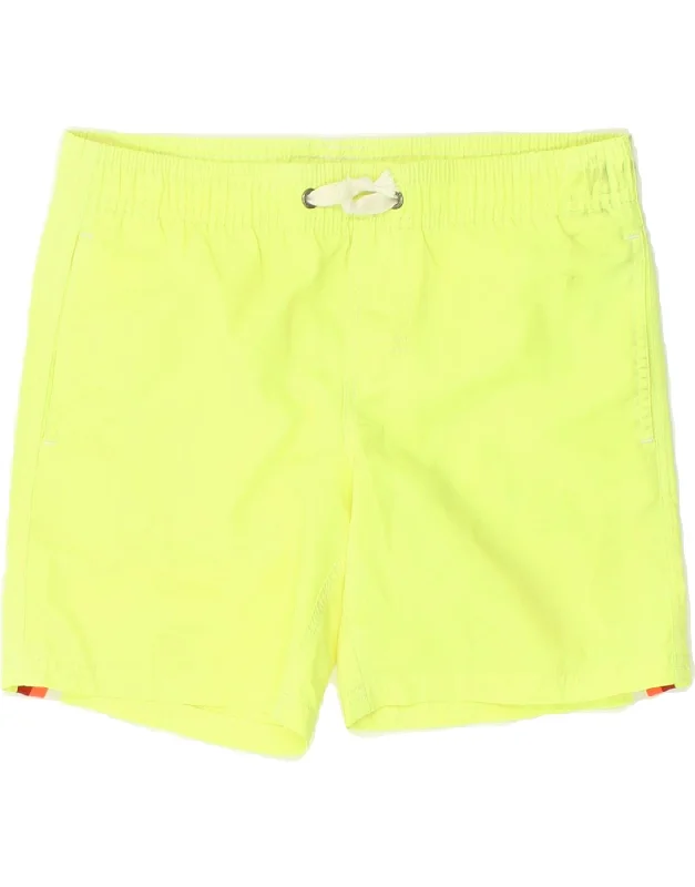 SUNDEK Boys Sport Shorts 9-10 Years Yellow Polyester