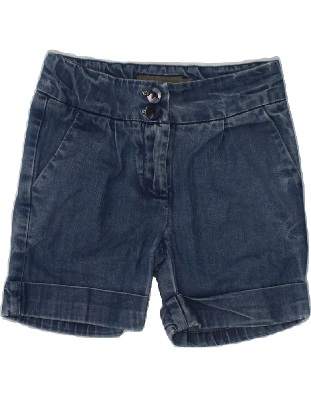 TRUSSARDI Girls Denim Shorts 2-3 Years W20 Blue Lyocell