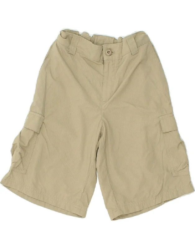 UNDER ARMOUR Boys Cargo Shorts 10-11 Years Medium W24 Beige Nylon