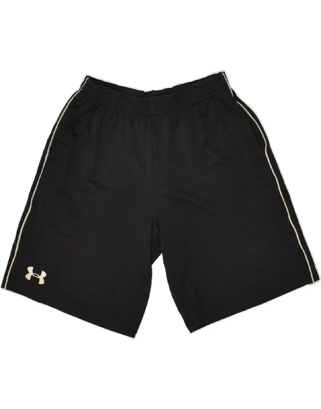 UNDER ARMOUR Boys Graphic Sport Shorts 9-10 Years Medium Black